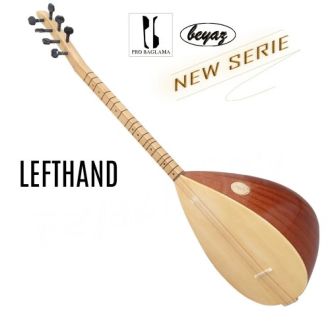 2616 Linkshand E-AKUSTIK Saz Baglama Kisasap Beyaz Auswahl mit EQ-USB JOYO